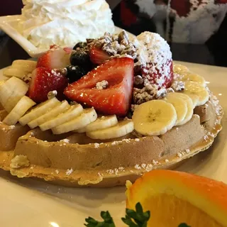 Banana Pecan Waffle