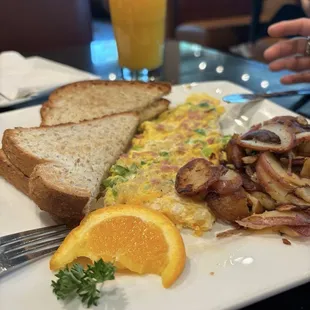 Omelette with ham &amp; cheese