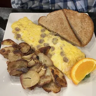Sausage and Cheese Omelet