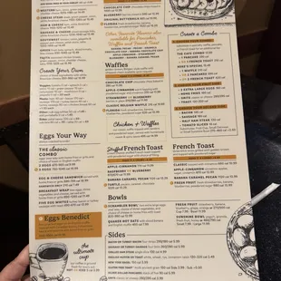 menu, sushi and sashimi