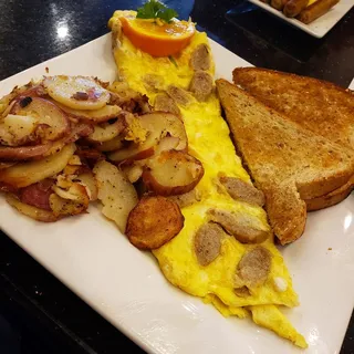 Sausage and Cheese Omelet