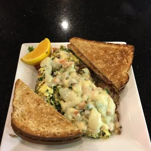 Breakfast skillet on home fries