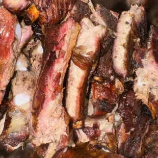 Half  12. One Pork Slab and 3 Family Sides