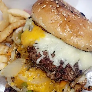 Double cheese burger