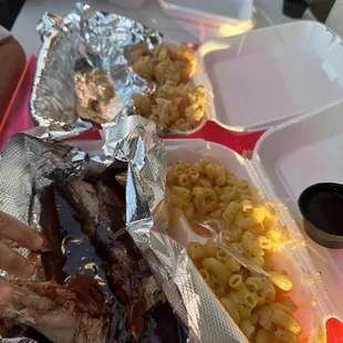 BBQ 10. Two Pork Ribs and 2 Sides