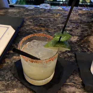 Spicy margarita made by Jesse the bartender