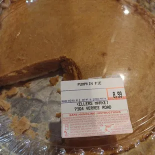 Keller's Pumpkin Pie - AWFUL!