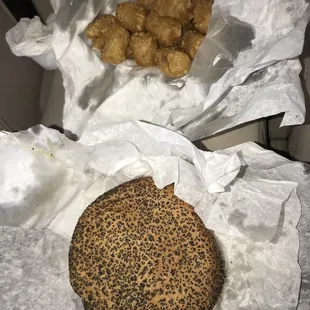 The tots are the best crispy and delicious &amp; the poppyseeds on the buns I really do enjoy !