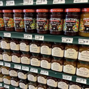 Great selection of sandwhich spreads