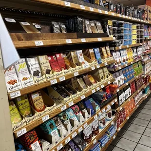 a variety of chocolates