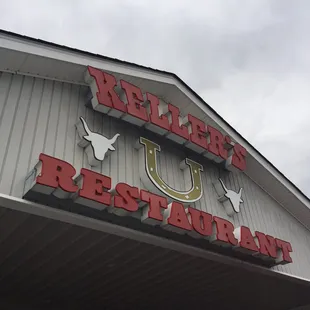 the front of the restaurant