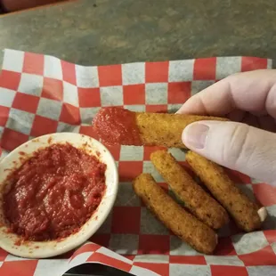 More mozzarella sticks