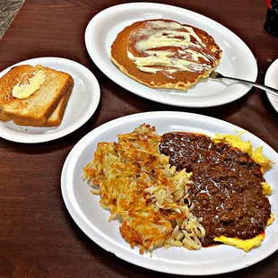 Country Boy Breakfast with Chili