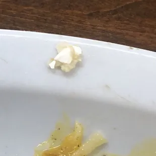 Eggshells in my eggs.   Total bullshit