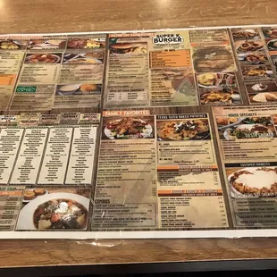 the menu