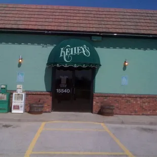 the front of the restaurant