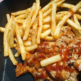 Pork basket $8. Good.