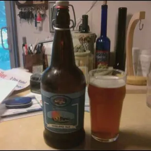 Kelly's Island Brewery growler safely made the trip back to Michigan.