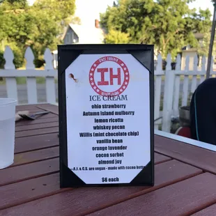 Skip the ice cream.  Although it's homemade, it's pretty bland.