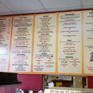 Inside menu