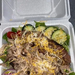 Brisket and Pulled Pork Salad!