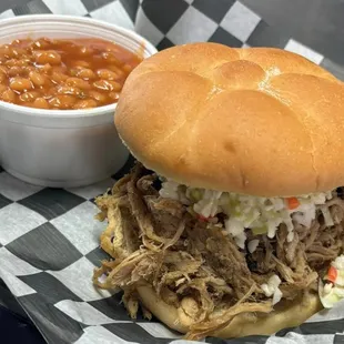 Pulled Pork Sandwich.