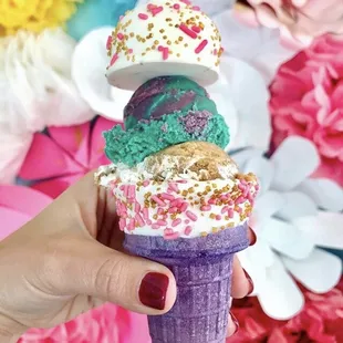 Cookie dough come with a cake ball on top