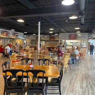 the dining area