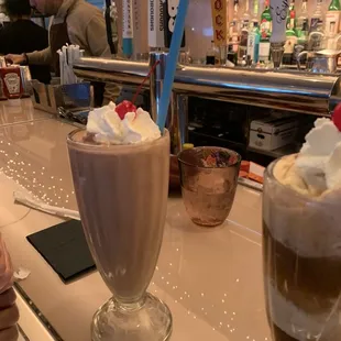 Chocolate milk shake