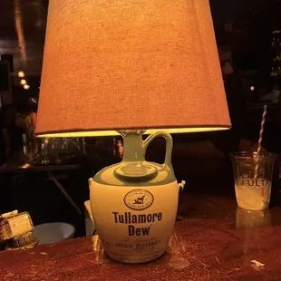a table lamp