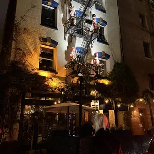 a fire escape ladder