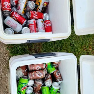 Beverage selection, help yourself