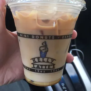 Iced caramel macchiato