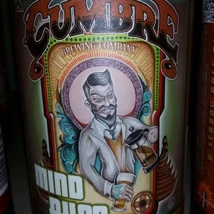 the label of a bottle of beer