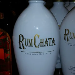 rumchata bottles on a shelf