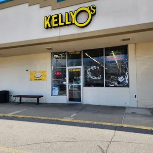 the front of the restaurant