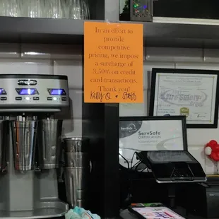 Credit card surcharge