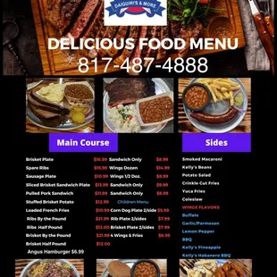 Our delicious menu