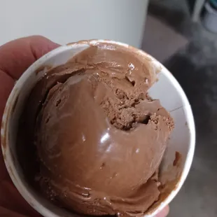 Single scoop chocolate