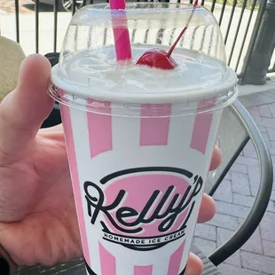 Small Banana Pudding Milkshake. Yum!