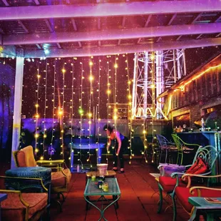 Outside on the Shack's Patio