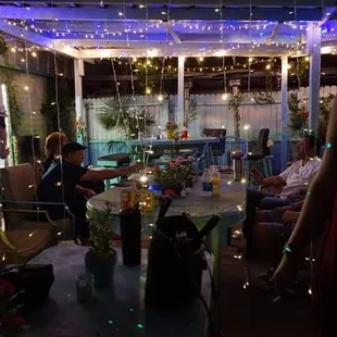 Patron's enjoying the BYOB at the Art Shack