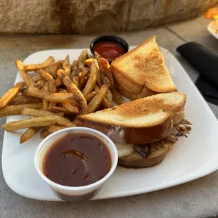 Grown Up Grilled Cheese Sandwich with Brisket