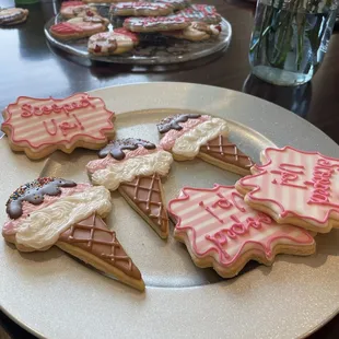 Bridal shower cookies - I gave them the invite and theme which was "she got scooped up" - guests raved about how good they were