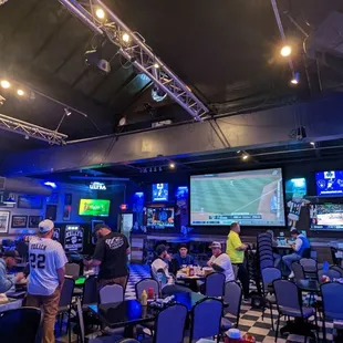 a view of the game room