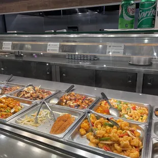 a variety of food items