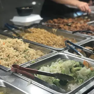 a variety of food items