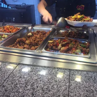 The service was fast and each dish looks amazing.