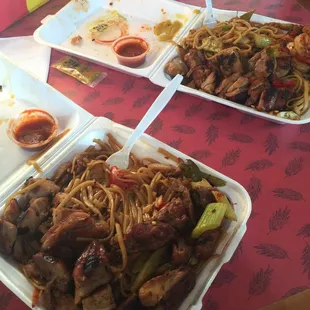 Well, here's dinner tonight and lunch tomorrow for both of us! Generous portioning!