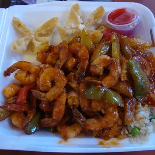 My Order of Shrimp Etouffee from Kelly's Cajun Grill @ Park Meadows Mall